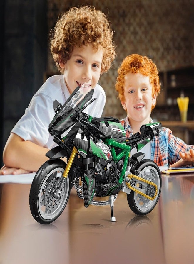 SKYBUCKET Deformation robotuilding toy15-Piece Motorcycle Model kitor Boys Ages 8+, Buildable Transforming Bike Toy - Image 5